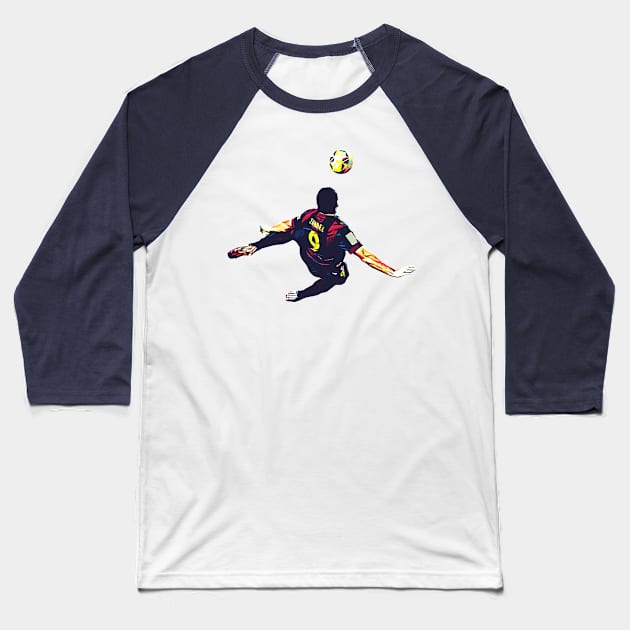 Luis Suarez Pop Art Baseball T-Shirt by Creativedy Stuff